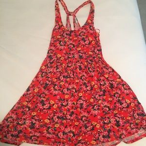 Urban Outfitters Orange/Red Floral Dress